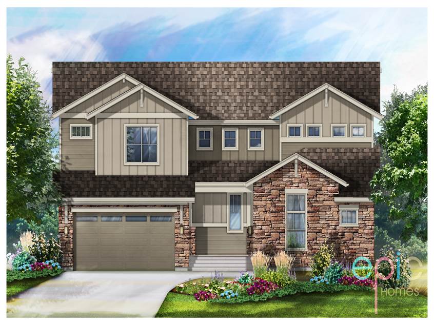 Rendering of Epic Homes’ “Explore” model starting from mid $500s